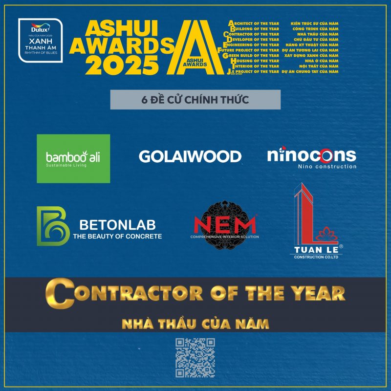 NEM được đề cử nhà thầu của năm 2025 tại Ashui Award